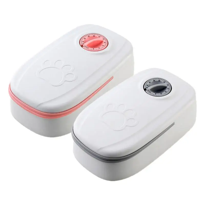 Dog Feeder Automatic Food Feeder And Waterer Set Pet Food Bowl Programmable Timer Design Wet Pet Food Dispenser For Dogs Cats 
Dog Feeder Automatic Food Feeder And Waterer Set Pet Food Bowl Programmable Timer Design Wet Pet Food Dispenser For Dogs Cats