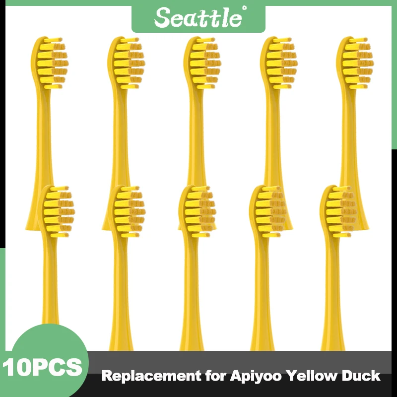 New Type Replacement For Apiyoo Yellow Duck 10PCS Toothbrush Heads Electric DuPont Soft Brush Heads Smart Cleaning Head Nozzle
New Type Replacement For Apiyoo Yellow Duck 10PCS Toothbrush Heads Electric DuPont Soft Brush Heads Smart Cleaning Head Nozzle