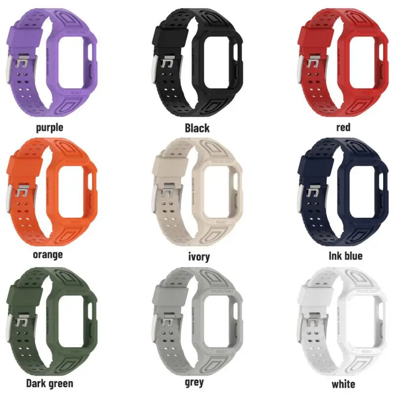38/40/41mm For Apple Watch Breathable Silicone Strap Sweat-proof Soft Strap For Apple Watch Ultra 49mm Waterproof Wristband Case
38/40/41mm For Apple Watch Breathable Silicone Strap Sweat-proof Soft Strap For Apple Watch Ultra 49mm Waterproof Wristband Case