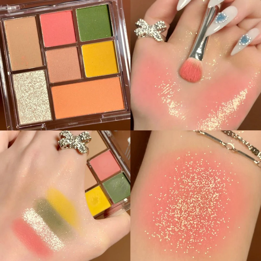 Shadow Highlight Blush Highlighter Bronzers Multi-use Makeup Palette Glitter Matte Eyeshadow Face Blush Rouge 1pcs Cosmetics
Shadow Highlight Blush Highlighter Bronzers Multi-use Makeup Palette Glitter Matte Eyeshadow Face Blush Rouge 1pcs Cosmetics