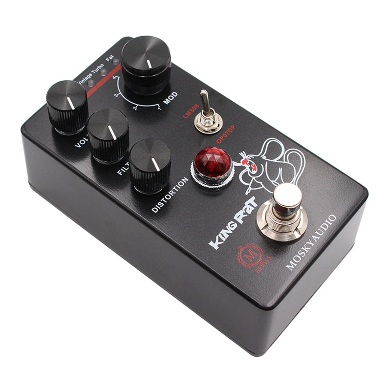 MOSKYAUDIO KING RAT Guitar Effects Pedal Distortion True Bypass Circuit Guitar Processor Accessories
MOSKYAUDIO KING RAT Guitar Effects Pedal Distortion True Bypass Circuit Guitar Processor Accessories
