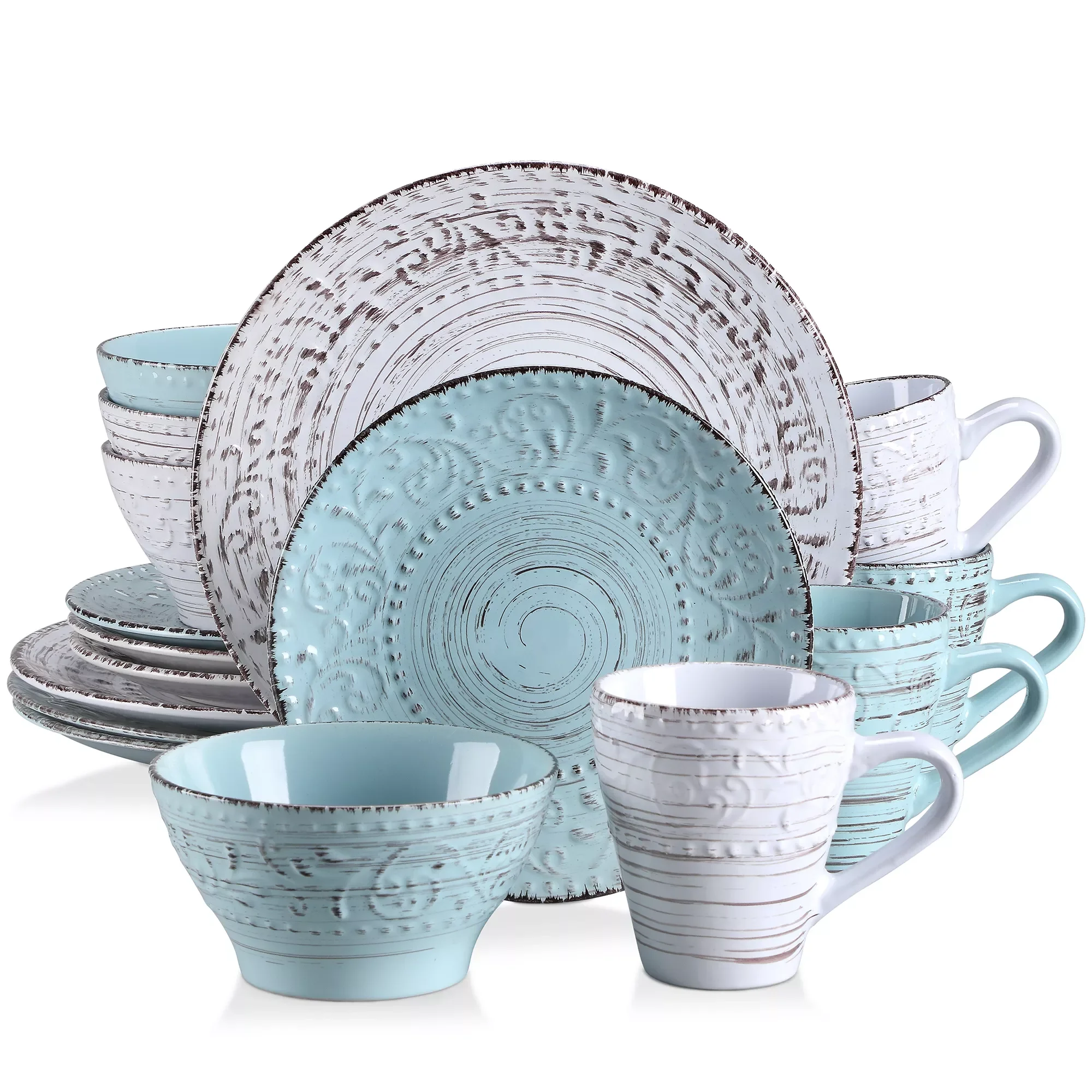 16/32/48 Stoneware Dinnerware Set with Dinner Plate,Dessert Plate,Bowl,Mug Tableware Set Service for 12 Person
16/32/48 Stoneware Dinnerware Set with Dinner Plate,Dessert Plate,Bowl,Mug Tableware Set Service for 12 Person