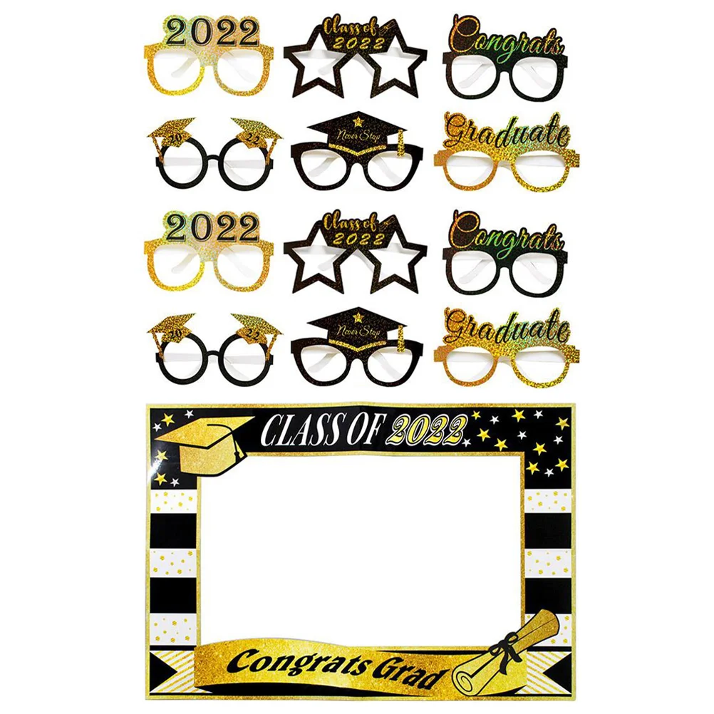 1 Set Classic Graduation Elements Glasses Photo Props Lovely Grads Props Supplies 
1 Set Classic Graduation Elements Glasses Photo Props Lovely Grads Props Supplies