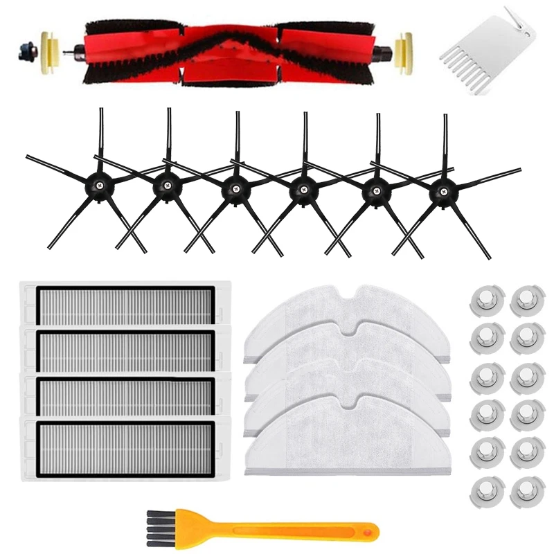 29PCS Mopping Cloths Brush HEPA Filter For Xiaomi Roborock S6 S5 MAX S60 S65 S5 S50 E25 E35 Vacuum Parts Accessories
29PCS Mopping Cloths Brush HEPA Filter For Xiaomi Roborock S6 S5 MAX S60 S65 S5 S50 E25 E35 Vacuum Parts Accessories