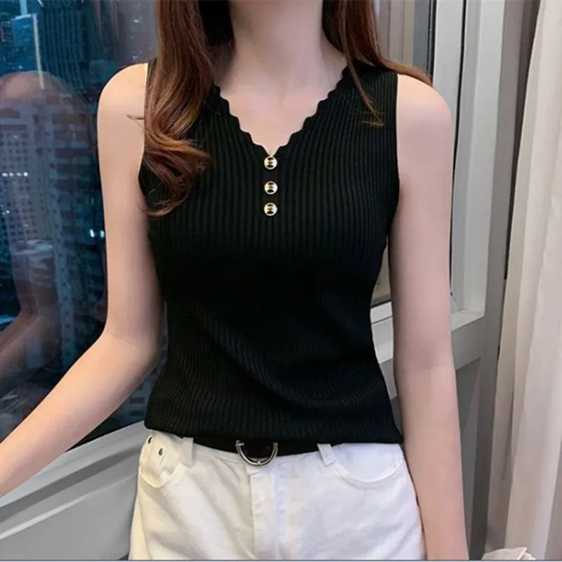 Jeseca Ice Silk Fashion Women Knitted T-shirt Summer Plus Size Vintage Tank Top V-neck Vest Sleeveless Bottom Shirt Female Cloth
Jeseca Ice Silk Fashion Women Knitted T-shirt Summer Plus Size Vintage Tank Top V-neck Vest Sleeveless Bottom Shirt Female Cloth