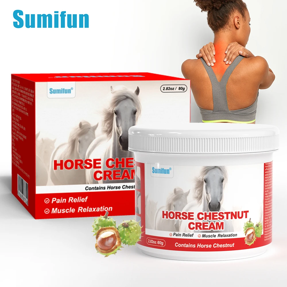 80G/pcs Sumifun Horse Chestnut Pain Relief Cream Cervical Spine Ache Lumbar Disc Herniation Knee Joint Analgesia Massage Plaster
80G/pcs Sumifun Horse Chestnut Pain Relief Cream Cervical Spine Ache Lumbar Disc Herniation Knee Joint Analgesia Massage Plaster