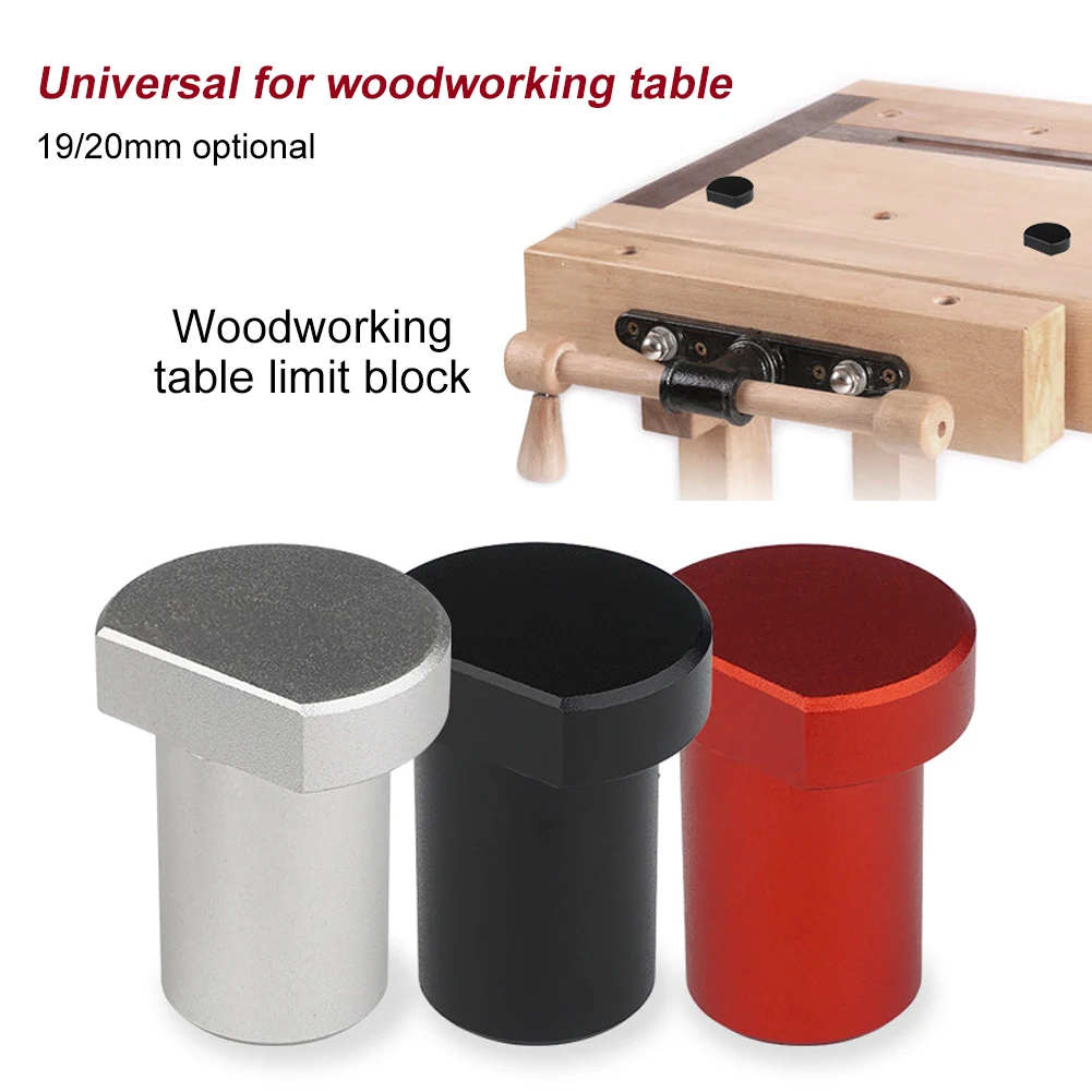 Aluminum Alloy Workbench Peg Brake Stops Bench Clamp 19/20mm Dog Woodworking Table Limit Block Workbench Workshop Tenon Stopper
Aluminum Alloy Workbench Peg Brake Stops Bench Clamp 19/20mm Dog Woodworking Table Limit Block Workbench Workshop Tenon Stopper