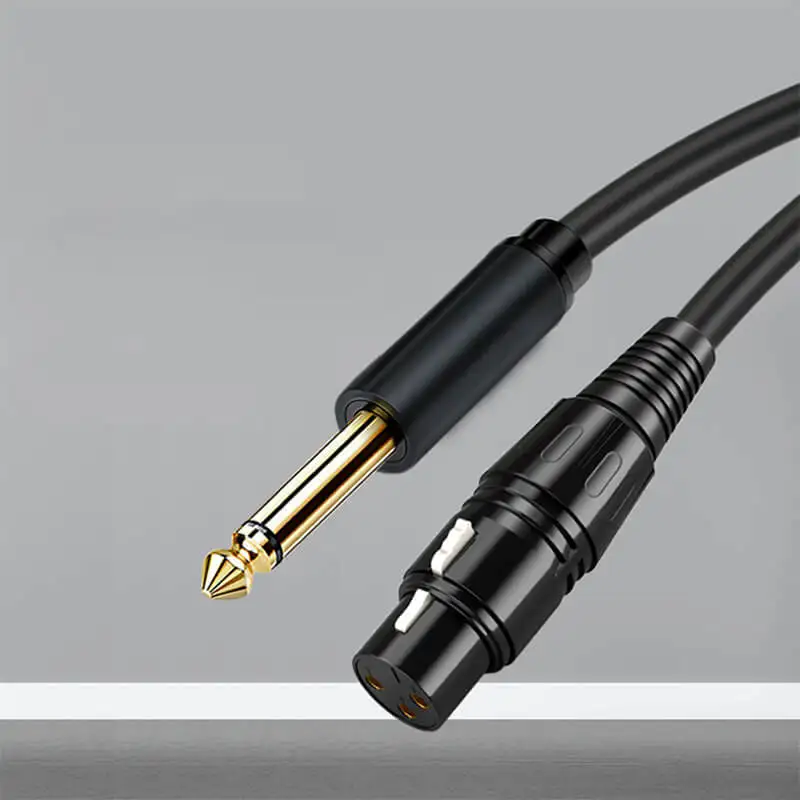 

6.5mm To XLR Male Female Audio Cable 6.35mm Canon Interface Audio Mixer Microphone Connection Microphone Cable 1m 1.5m 2m 3m