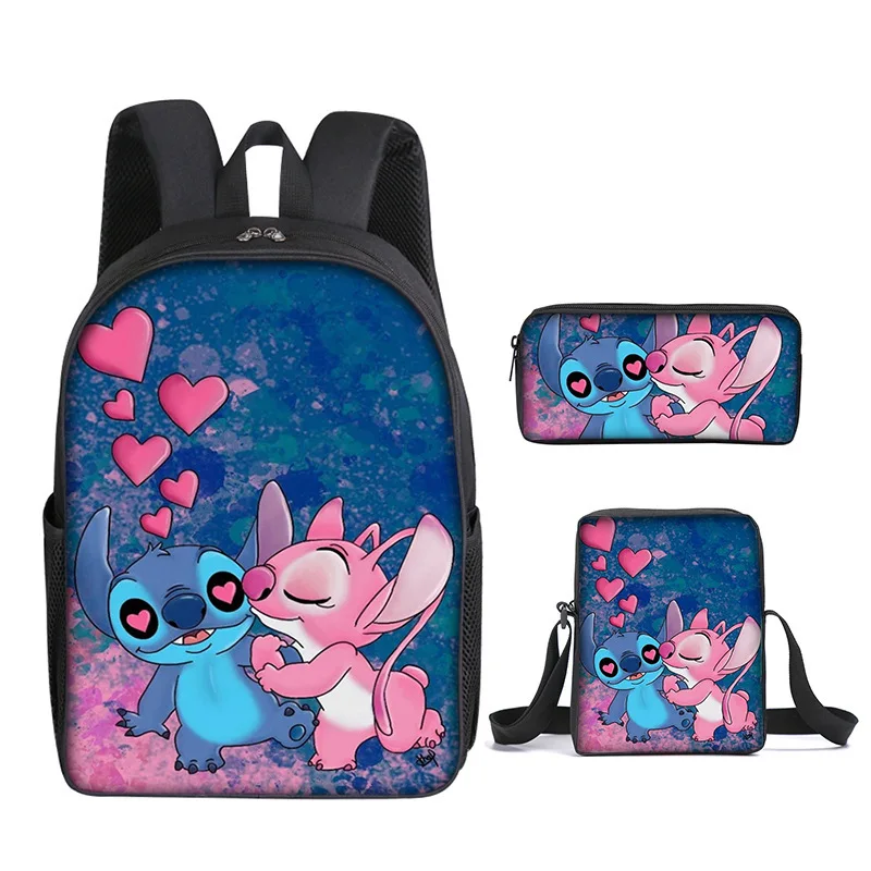 Anime Stitch School Bag Primary School Student Backpack Cartoon Backpack Set Children's Gifts with Shoulder Bag + Pencil Case
Anime Stitch School Bag Primary School Student Backpack Cartoon Backpack Set Children's Gifts with Shoulder Bag + Pencil Case