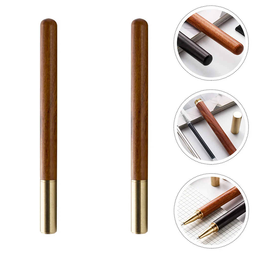 2 Pcs Rosewood Signature Pen Replaceable Gel Portable Writing Men's Gifts Multi-function Business
2 Pcs Rosewood Signature Pen Replaceable Gel Portable Writing Men's Gifts Multi-function Business