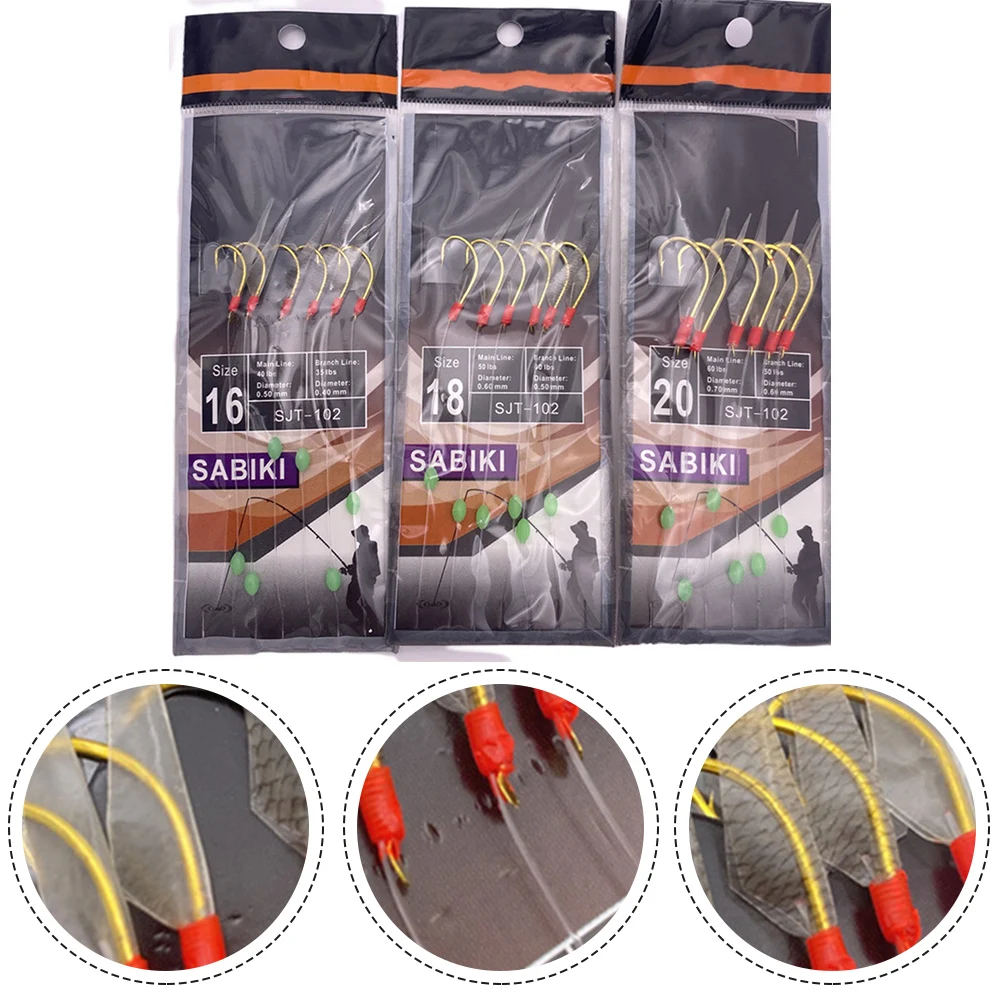 6pcs Fish Skin String Hooks Mackerel Shrimp Skin Fishing Hooks Lure Fish Perch Size 16 18 20 Hooks Fishing Tackle Accessories
6pcs Fish Skin String Hooks Mackerel Shrimp Skin Fishing Hooks Lure Fish Perch Size 16 18 20 Hooks Fishing Tackle Accessories