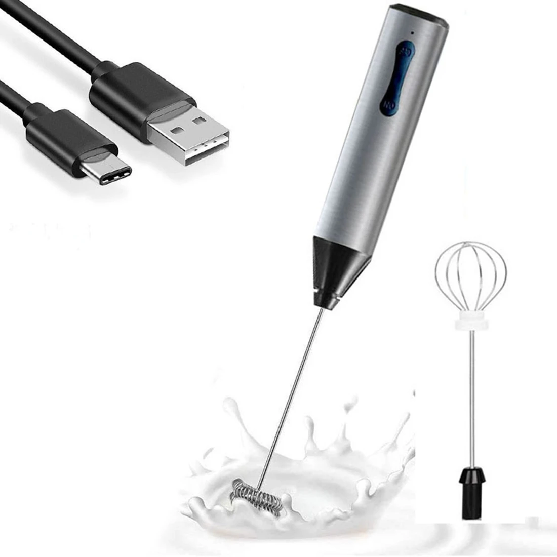 Electric Handheld Blender with USB Charger Bubble Maker Whisk Mixer for Coffee Cappuccino
Electric Handheld Blender with USB Charger Bubble Maker Whisk Mixer for Coffee Cappuccino