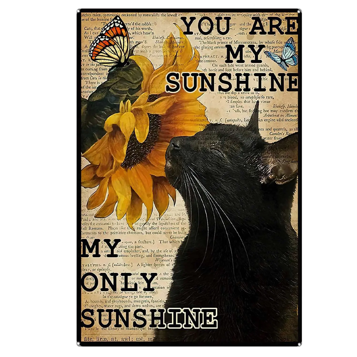 Tin Signs Vintage Bathroom Funny Funny Cat Tin Sign Sunflower Black Cat You Are My Sunshine My Only Sunshine Vintage Metal Sign
Tin Signs Vintage Bathroom Funny Funny Cat Tin Sign Sunflower Black Cat You Are My Sunshine My Only Sunshine Vintage Metal Sign