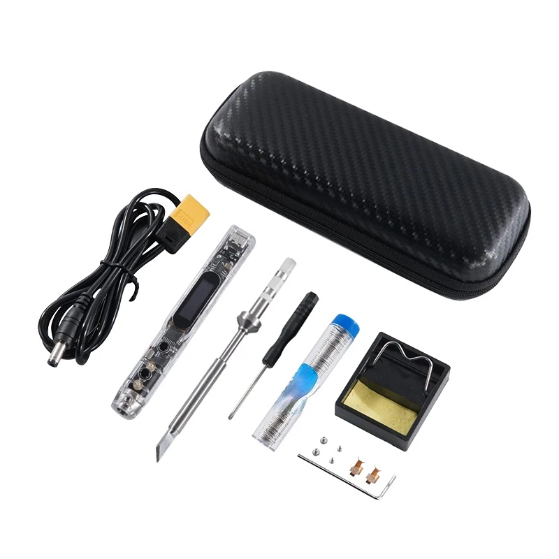 SI012 Intelligent OLED Electric Soldering Iron Built-in Buzzer for T12|TS Soldering Iron Tips
SI012 Intelligent OLED Electric Soldering Iron Built-in Buzzer for T12|TS Soldering Iron Tips