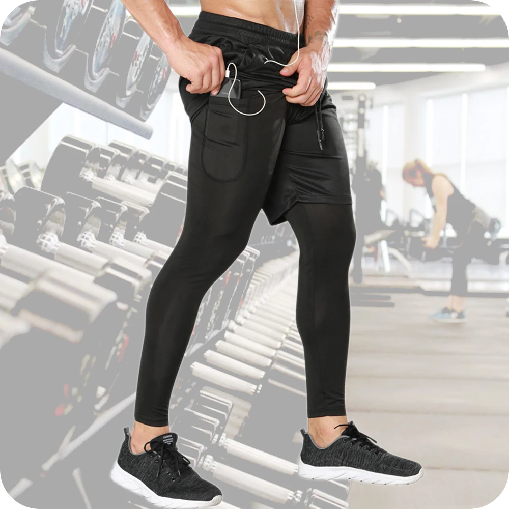 Men's Pants Gym Tights Outdoor Pants Double Layer Quick Drying Bodybuilding Casual Fitness Running Workout Basketball Sweatpants
Men's Pants Gym Tights Outdoor Pants Double Layer Quick Drying Bodybuilding Casual Fitness Running Workout Basketball Sweatpants