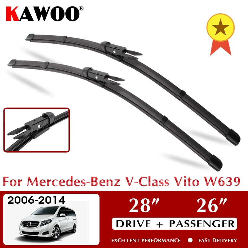 Wiper Car Wiper Blades For Mercedes-Benz V-Class Vito W639 Windshield Windscreen Front Window Accessories 28"+26" LHD RHD
Wiper Car Wiper Blades For Mercedes-Benz V-Class Vito W639 Windshield Windscreen Front Window Accessories 28"+26" LHD RHD