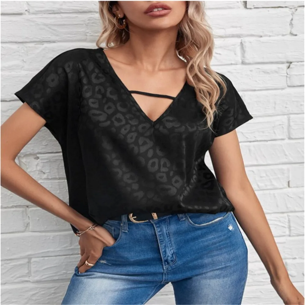 Western Style Women T-Shirt Fashion Chic Short Sleeve Printing Patchwork Slim Round Neck Pullover Elegant Ladies Summer T-shirt
Western Style Women T-Shirt Fashion Chic Short Sleeve Printing Patchwork Slim Round Neck Pullover Elegant Ladies Summer T-shirt