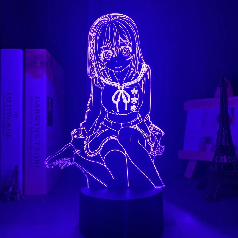 3d Anime Lamp Kanojo Okarishimasu Nightlight for Bedroom Decor Night Light Birthday Gift Waifu Manga Led Light Rent A Girlfriend
3d Anime Lamp Kanojo Okarishimasu Nightlight for Bedroom Decor Night Light Birthday Gift Waifu Manga Led Light Rent A Girlfriend