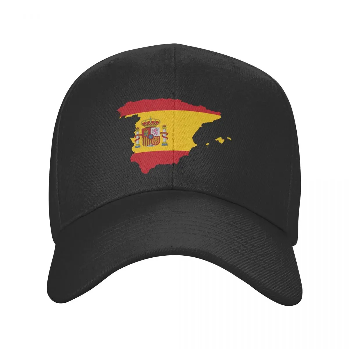 

Personalized Spain Flag Map Baseball Cap Women Men Adjustable Spanish Patriotic Dad Hat Outdoor Snapback Caps