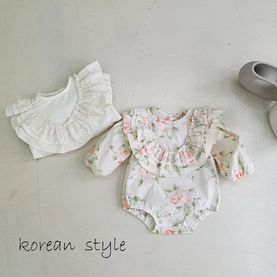 Korean Style Toddler Girls Ruffle Floral Romper Bodysuit 2022 Spring Summer Newborn Baby One Peice Outfits for Girls Clothes
Korean Style Toddler Girls Ruffle Floral Romper Bodysuit 2022 Spring Summer Newborn Baby One Peice Outfits for Girls Clothes