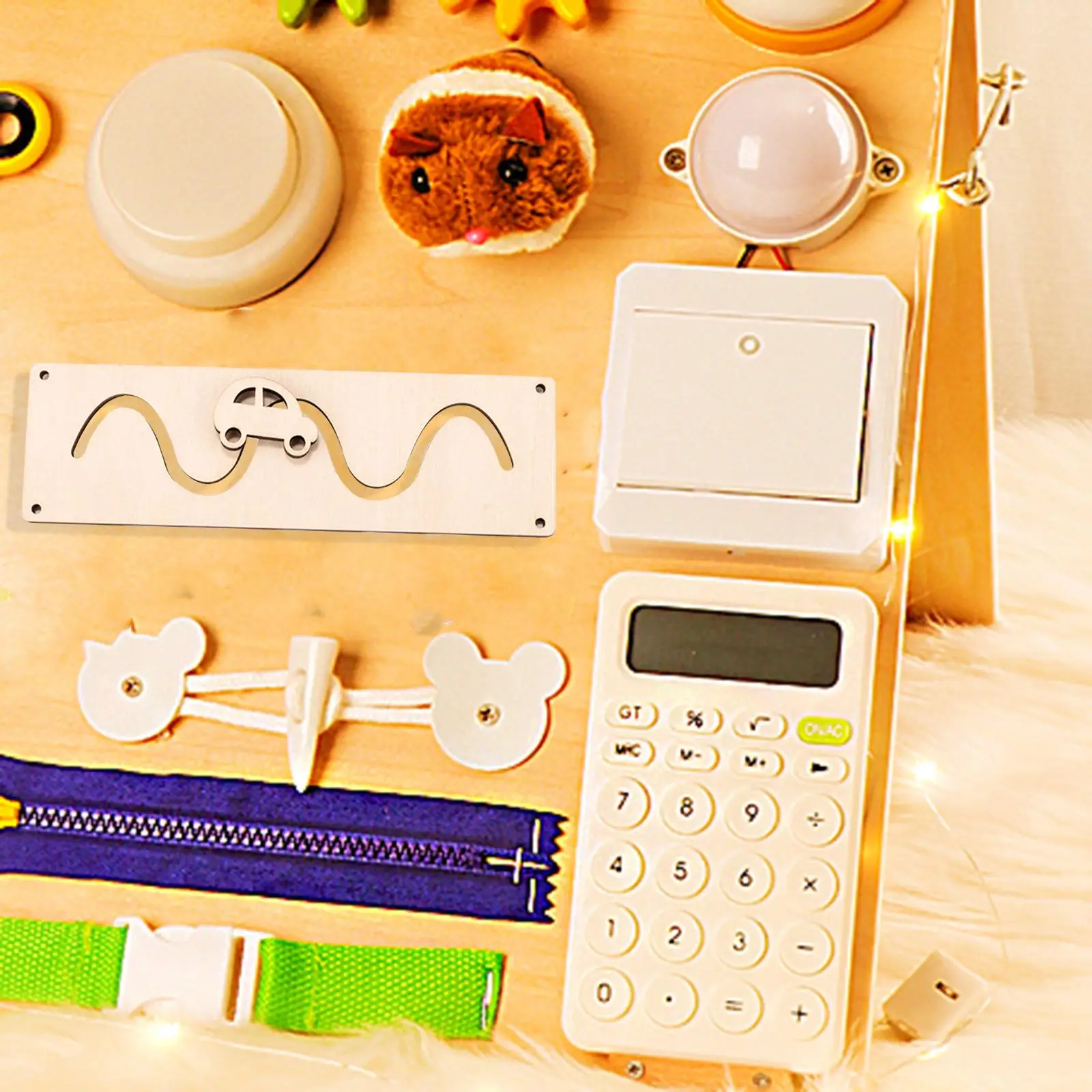 Wooden Learning Skill Toy Entertainment Sensory DIY Accessories Montessori Activity Busy Board for Home Living Room Girls
Wooden Learning Skill Toy Entertainment Sensory DIY Accessories Montessori Activity Busy Board for Home Living Room Girls