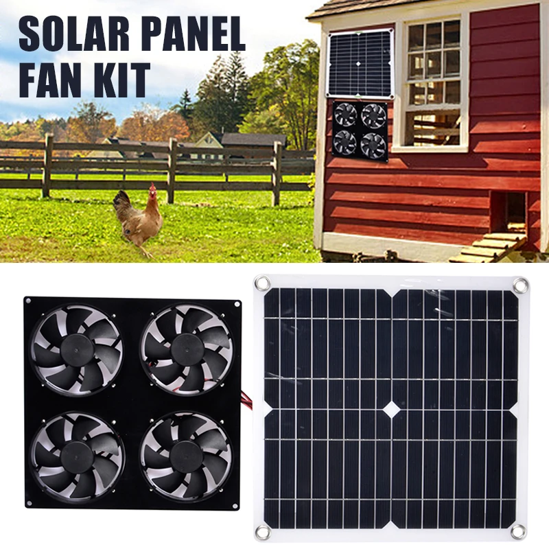 New Solar Panel Ventilation Fan Monocrystalline Silicon Chicken House Cooling Device Supply Exhaust Fans Greenhouse Shed
New Solar Panel Ventilation Fan Monocrystalline Silicon Chicken House Cooling Device Supply Exhaust Fans Greenhouse Shed