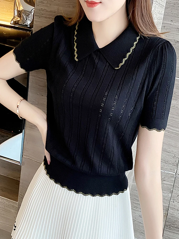 BETHQUENOY White T-Shirt Women Short Sleeve Knitted Top Camisetas De Mujer Fitted Casual Tshirts Femme 2022 Summer Clothes Woman
BETHQUENOY White T-Shirt Women Short Sleeve Knitted Top Camisetas De Mujer Fitted Casual Tshirts Femme 2022 Summer Clothes Woman