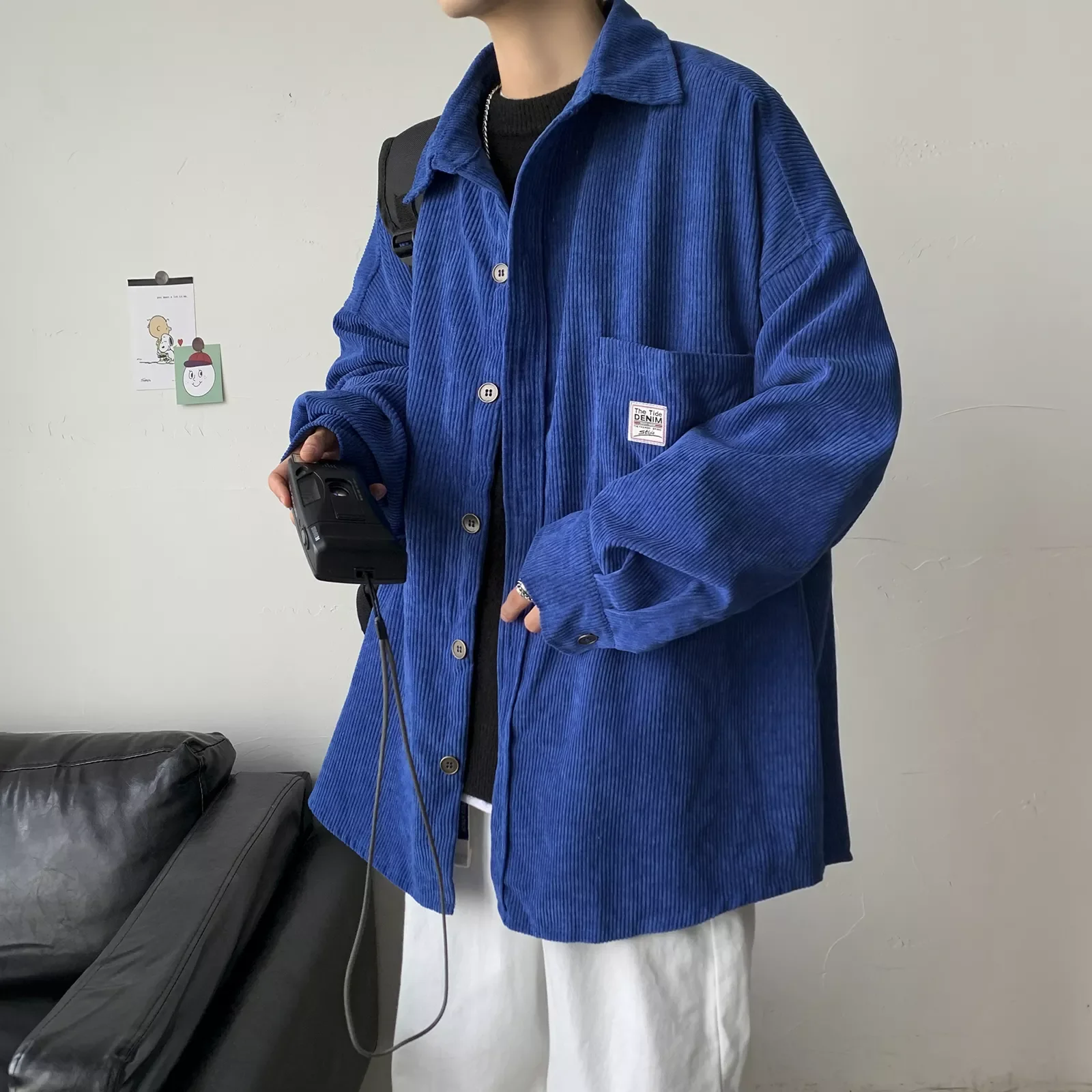 Corduroy Men Shirts For Men Clothing Harajuku Black Shirt Korean Style Men Shirt Long Sleeve Vintage Clothes Streetwear 3XL 2022
Corduroy Men Shirts For Men Clothing Harajuku Black Shirt Korean Style Men Shirt Long Sleeve Vintage Clothes Streetwear 3XL 2022