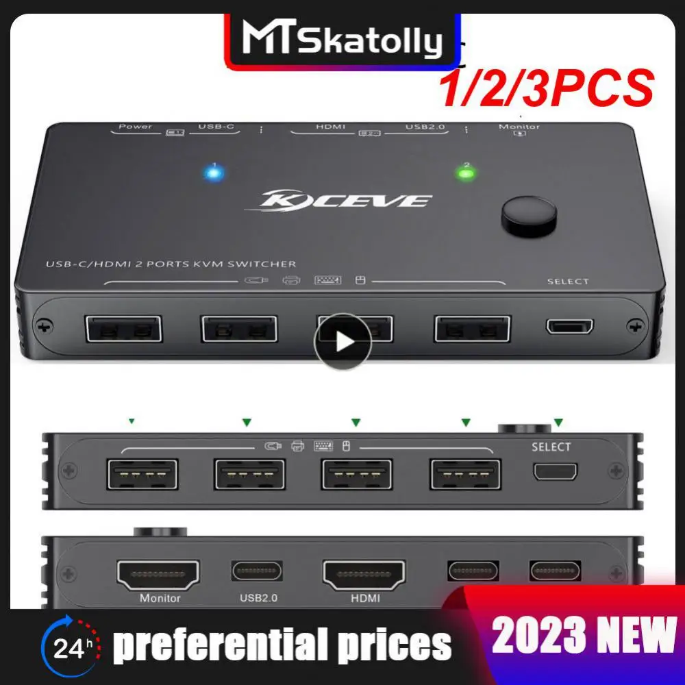 1/2/3 шт. KVM-переключатель типа C 2 в 1 выход 4K 60 Гц USB KVM-переключатель с поддержкой PD Charg для 2 компьютеров Share 1 монитор и 4 USB
1/2/3 шт. KVM-переключатель типа C 2 в 1 выход 4K 60 Гц USB KVM-переключатель с поддержкой PD Charg для 2 компьютеров Share 1 монитор и 4 USB