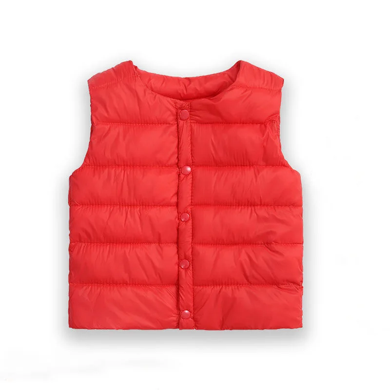 Winter New Children's Clothing Down Cotton Vest Baby Cut Shoulder Inner Small Vest Solid Color
Winter New Children's Clothing Down Cotton Vest Baby Cut Shoulder Inner Small Vest Solid Color