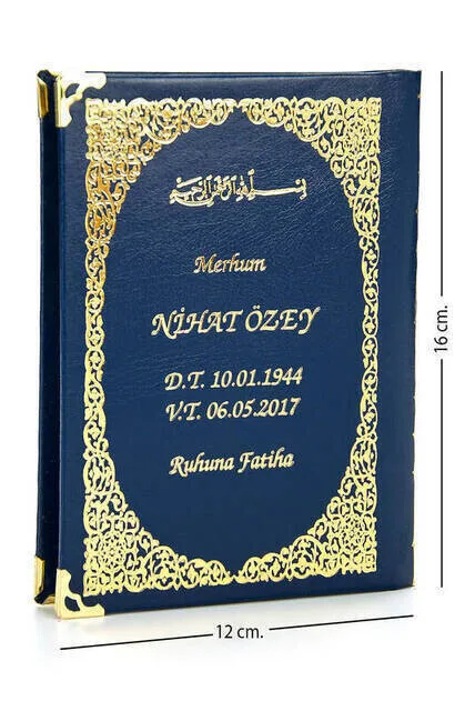IQRAH 50 PCS-Name Printed Hardcover Yasin Book-Bag Size-Navy Blue-128 Page-Mevlit Gift of
IQRAH 50 PCS-Name Printed Hardcover Yasin Book-Bag Size-Navy Blue-128 Page-Mevlit Gift of