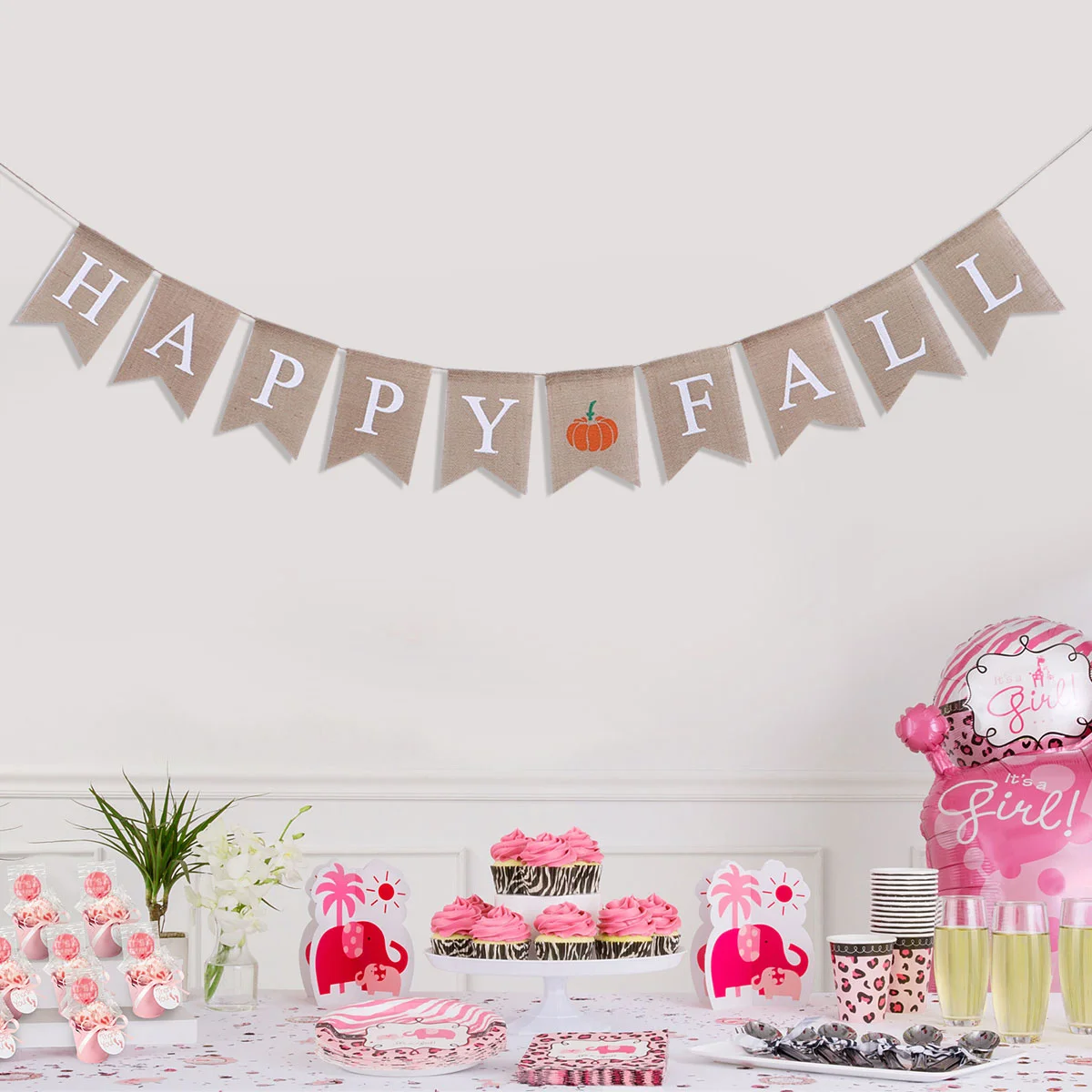 1 pc Bunting Banner Reusable Linen Swallowtail Happy Fall Letters Flag for Home Decor
1 pc Bunting Banner Reusable Linen Swallowtail Happy Fall Letters Flag for Home Decor