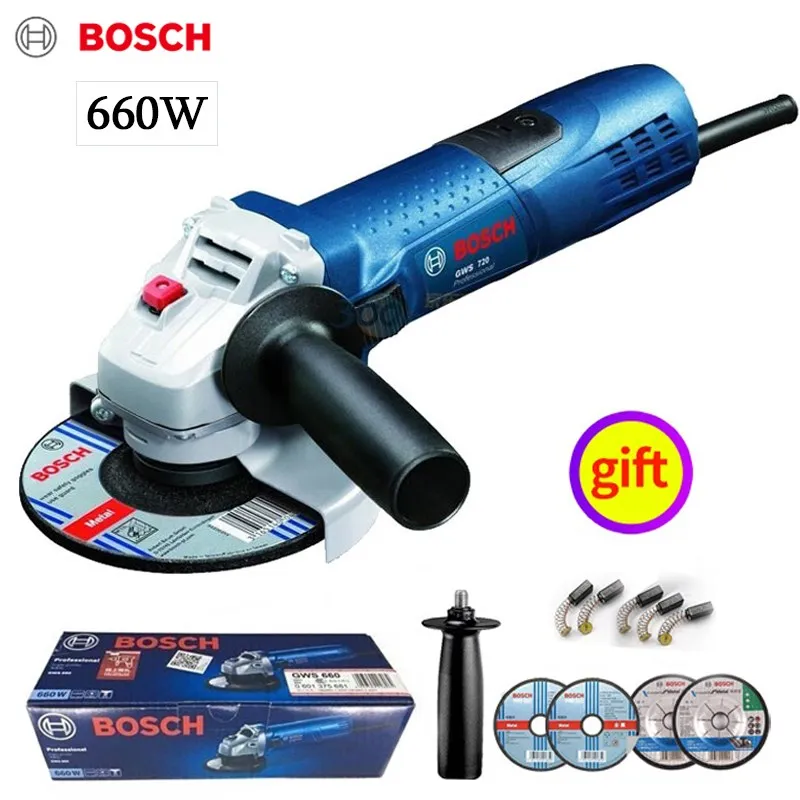 Bosch GWS660 Angle Grinder Power Tools Grinding machine High Power Cutting Machine Electric Tools for home
Bosch GWS660 Angle Grinder Power Tools Grinding machine High Power Cutting Machine Electric Tools for home