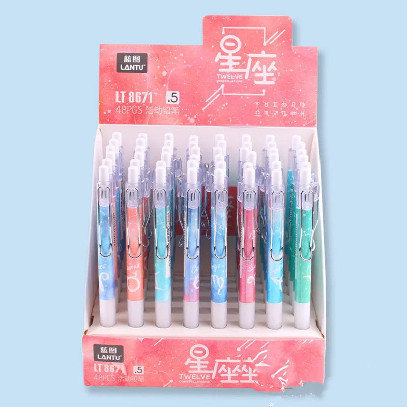 Механический карандаш с клипсой, 0,5 мм, 48 шт./партия
Механический карандаш с клипсой, 0,5 мм, 48 шт./партия