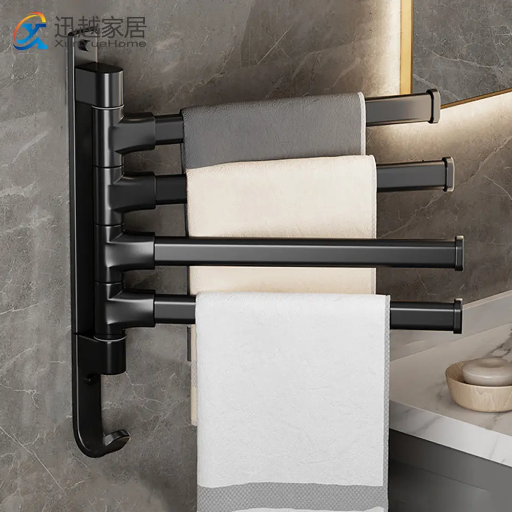Towel Holder Whirling Bars Wall 1-5 Rod Movable Rotatable Hanging Rack Black Aluminum Hook Hanger Multi-Bar Bathroom Accessories
Towel Holder Whirling Bars Wall 1-5 Rod Movable Rotatable Hanging Rack Black Aluminum Hook Hanger Multi-Bar Bathroom Accessories