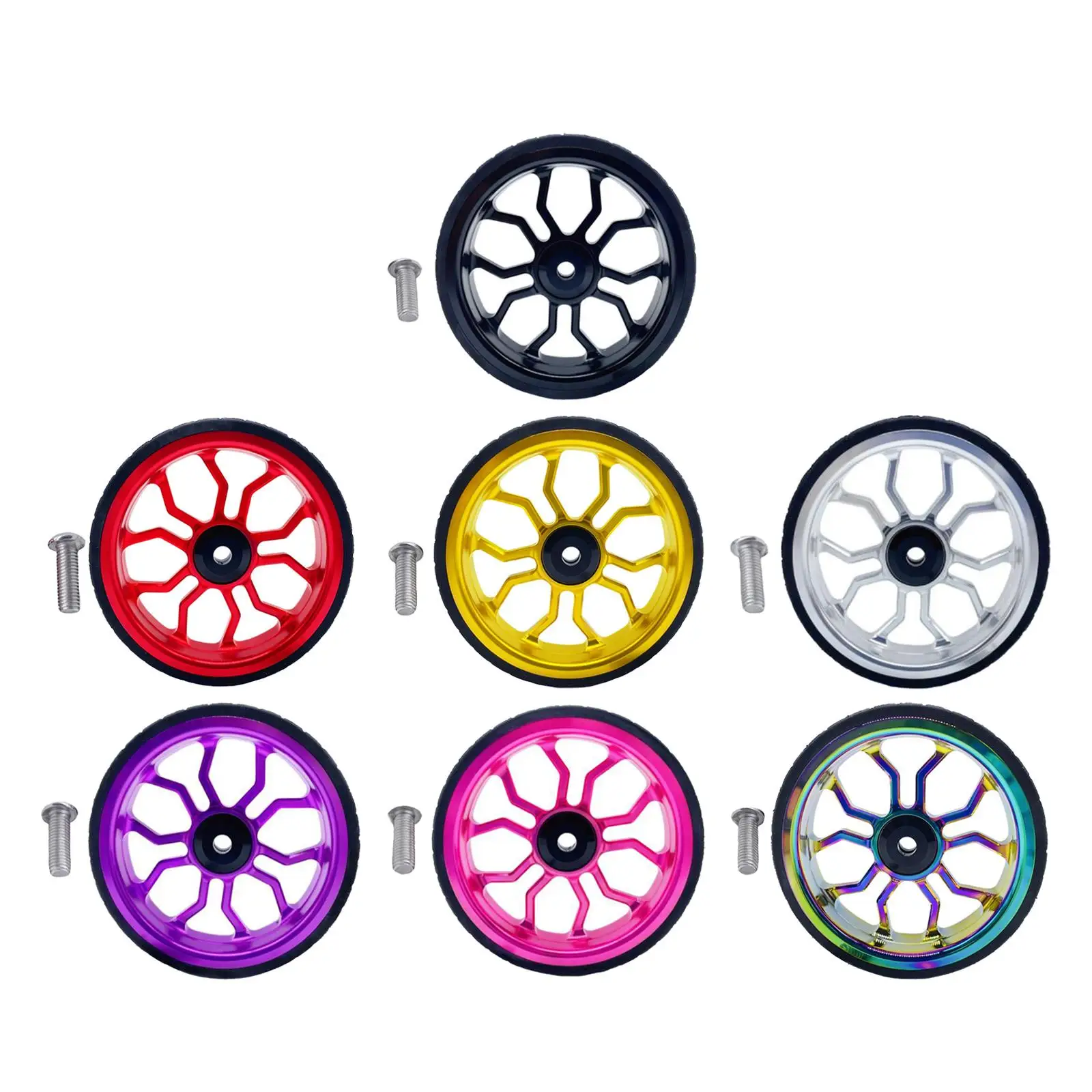 Aluminum Alloy Folding Bike Easy Wheel Replacement EZ Wheels Repair Parts for Birdy
Aluminum Alloy Folding Bike Easy Wheel Replacement EZ Wheels Repair Parts for Birdy