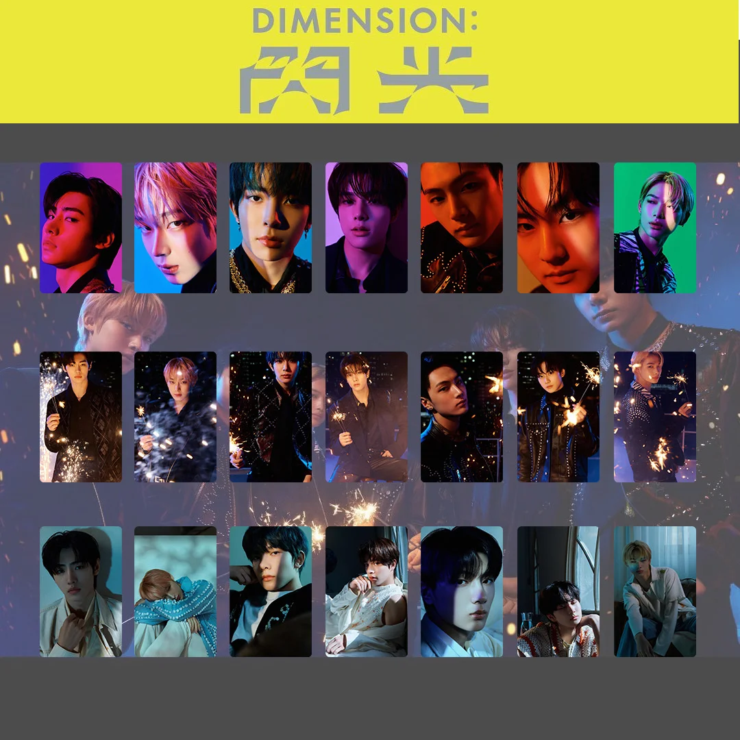 

KPOP new boy group ENHYPEN JP 2nd Song DIMENSION Flash Postcard High Quality LOMO Photo Card Collection Card Photo Album Gift
