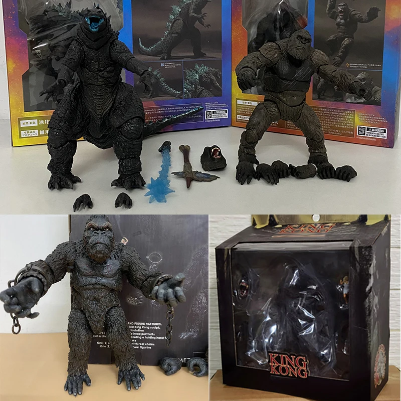 

Godzilla Vs King Kong Action Figure Kingkong Shin Gojira Figurine Collection Model Toy Gift