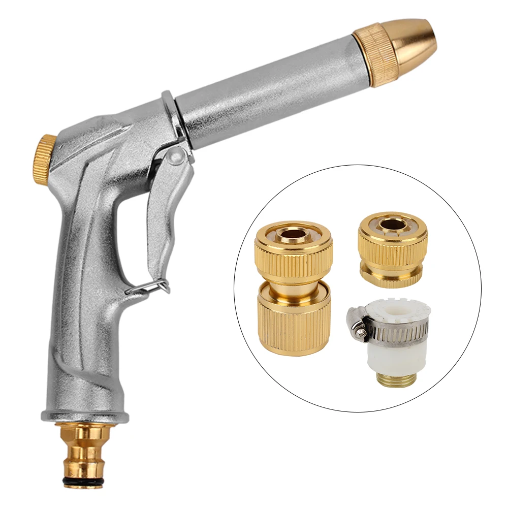 For Car Garden Cleaning Car Wash High Pressure Plated Copper With 3 Connector Car Water Gun Multi Water Spray Modes Adjustable
For Car Garden Cleaning Car Wash High Pressure Plated Copper With 3 Connector Car Water Gun Multi Water Spray Modes Adjustable