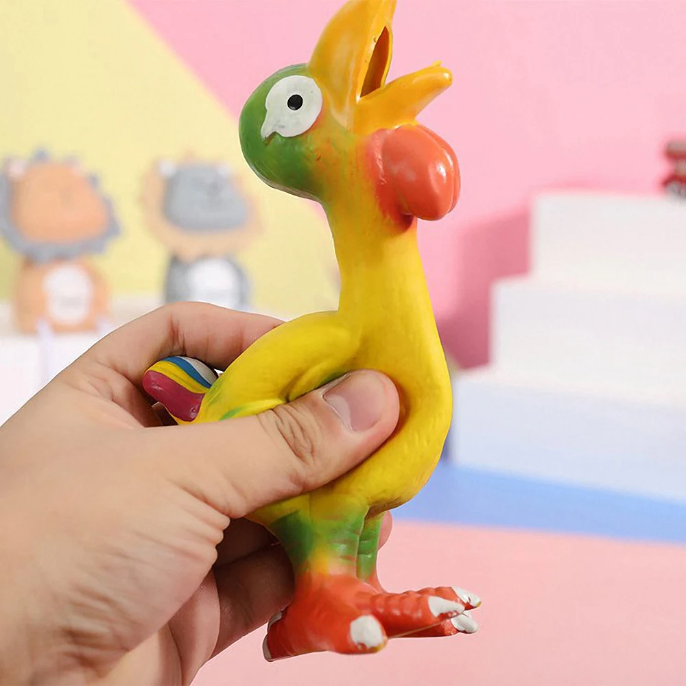 Colorful Ostrich Squeaky Dog Toy Latex Vocal Chicken Puppy Sound Toys Bite Resistance Molars Toy Pet Supplies
Colorful Ostrich Squeaky Dog Toy Latex Vocal Chicken Puppy Sound Toys Bite Resistance Molars Toy Pet Supplies