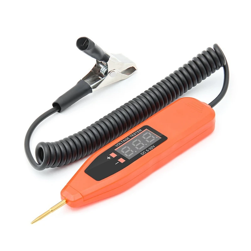 Car Electric Circuit Tester, Universal 5-32V Car Auto Electrical Voltage Test Probe Pen With Alligator Clip
Car Electric Circuit Tester, Universal 5-32V Car Auto Electrical Voltage Test Probe Pen With Alligator Clip