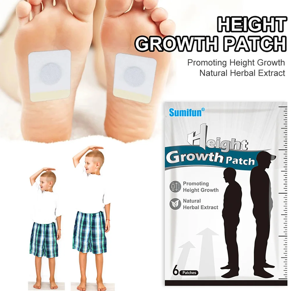 6Pcs/Bag Herbal Height Increase Foot Patch Conditioning Body Grow Taller Health Care Products Promote Bone Growth Foot Patches
6Pcs/Bag Herbal Height Increase Foot Patch Conditioning Body Grow Taller Health Care Products Promote Bone Growth Foot Patches
