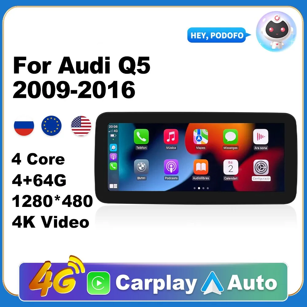 Android 11 GPS Car Stereo Radio Carplay Android auto original car system Reverse 360 For Audi Q5 2009-2016
Android 11 GPS Car Stereo Radio Carplay Android auto original car system Reverse 360 For Audi Q5 2009-2016