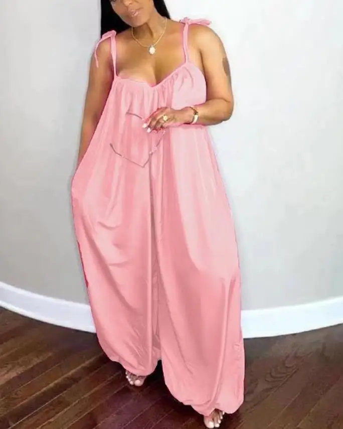 Woman Jumpsuit Long Elegant Plus Size Spaghetti Strap Wide Leg Jumpsuit Chic Casual Thin Slim Playsuit Resort Beach Bodysuit
Woman Jumpsuit Long Elegant Plus Size Spaghetti Strap Wide Leg Jumpsuit Chic Casual Thin Slim Playsuit Resort Beach Bodysuit