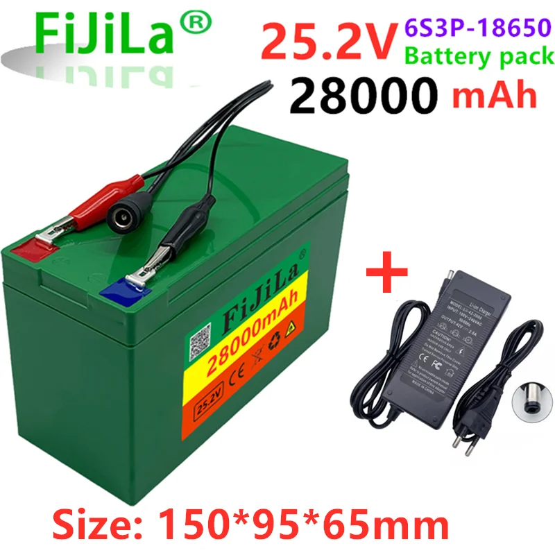 Аккумулятор 6s3p 24V28Ah 18650, литиевый аккумулятор 25,2 в, 28000 мАч, аккумулятор для мопеда/электромобиля/литий-ионного аккумулятора с BMS
Аккумулятор 6s3p 24V28Ah 18650, литиевый аккумулятор 25,2 в, 28000 мАч, аккумулятор для мопеда/электромобиля/литий-ионного аккумулятора с BMS