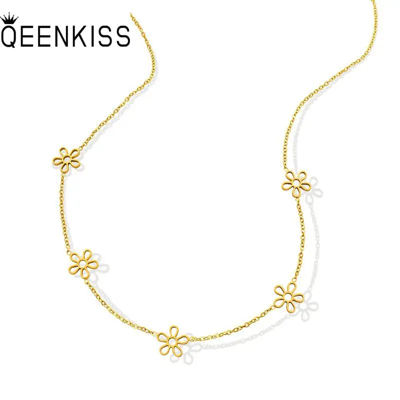 QEENKISS NC8154 Fine Wholesale Fashion New Woman Girl Party Birthday Wedding Gift Daisy Flower Titanium Stainless Steel Necklace
QEENKISS NC8154 Fine Wholesale Fashion New Woman Girl Party Birthday Wedding Gift Daisy Flower Titanium Stainless Steel Necklace