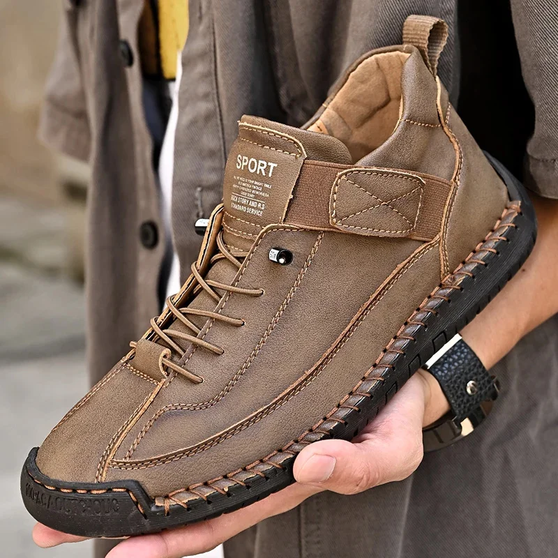 Men Casual Shoes Breathable Sneakers Genuine Leather Shoes British Style Loafers Men Luxury Designer Boat Shoes Zapatos Hombre
Men Casual Shoes Breathable Sneakers Genuine Leather Shoes British Style Loafers Men Luxury Designer Boat Shoes Zapatos Hombre