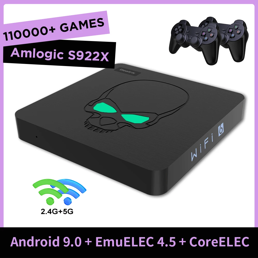 4K Mini Retro Video Game Consoles With 47000+ Games BeeLink GT King Android 9.0 WIFI 6 Arcade Box For PSP/PS1/N64/SNES/Wii/MAME
4K Mini Retro Video Game Consoles With 47000+ Games BeeLink GT King Android 9.0 WIFI 6 Arcade Box For PSP/PS1/N64/SNES/Wii/MAME
