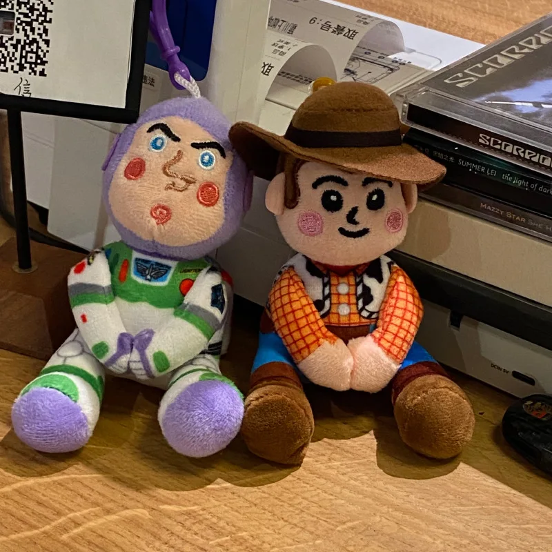 10 см Toy Story мягкая игрушка периферийная кукла милая Вуди Базз Лайтер сумка кулон