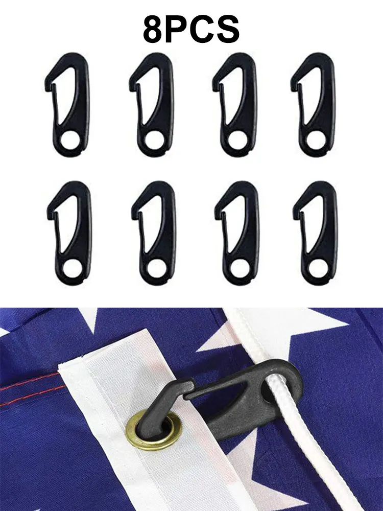 8PCS Heavy Duty Flagpole Snap Hook Clips Anti-UV Flag Pole Attach Flag Grommets Halyard Rope Attachment Accessory Tool
8PCS Heavy Duty Flagpole Snap Hook Clips Anti-UV Flag Pole Attach Flag Grommets Halyard Rope Attachment Accessory Tool